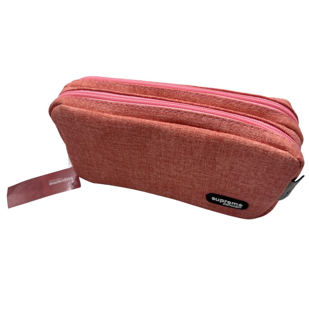 DOUBLE PENCIL CASE PINKISH (PC-0957)